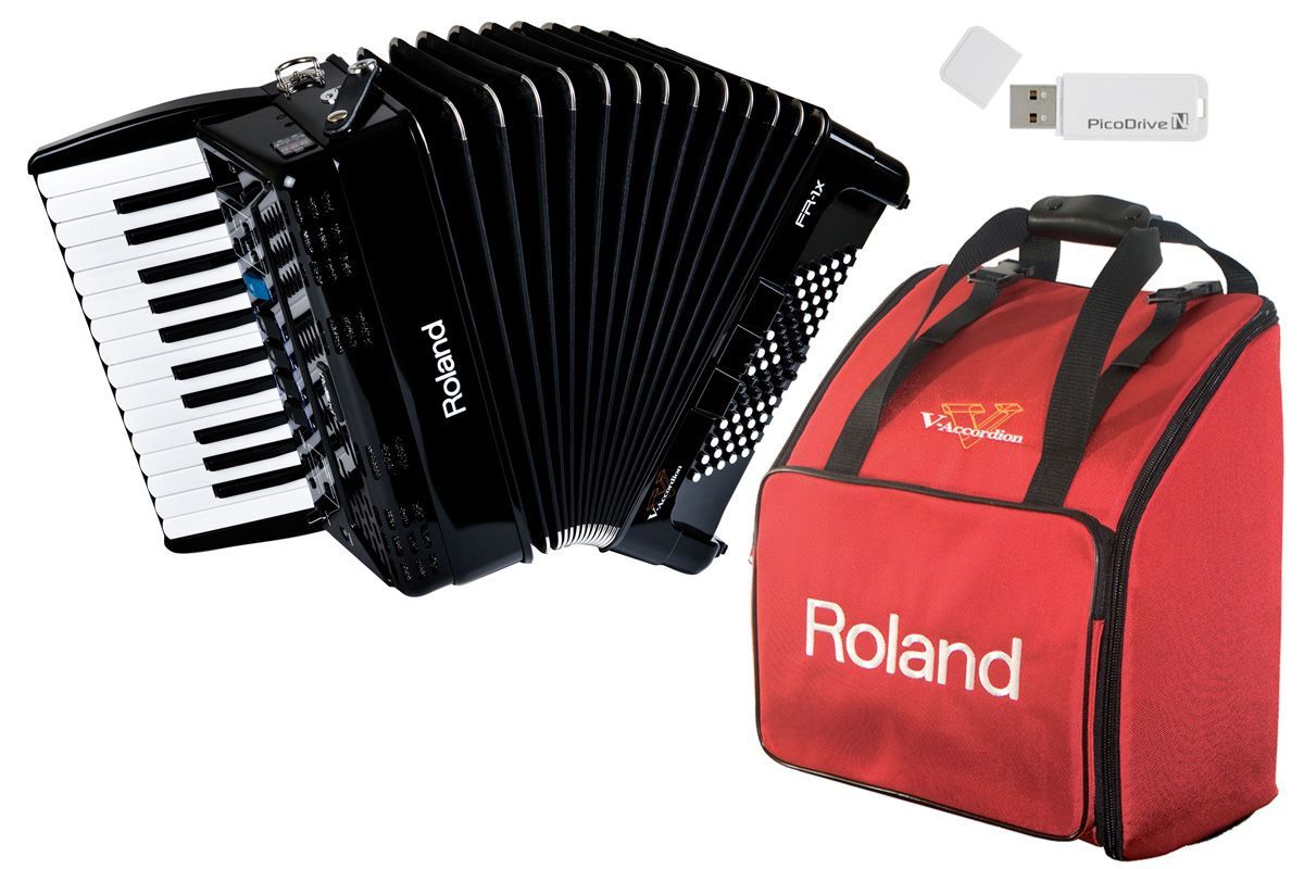 Roland V-Accordion FR-1X BK【純正ケース BAG-FR-1 セット