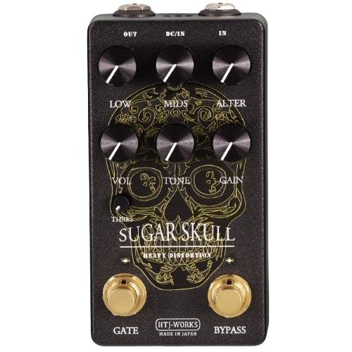 ギター HTJ-WORKS SUGAR SKULL Heavy Distortion HTJ-WORKS SUGAR SKULL HEAVY DISTORTION GOLD LINE SKULL