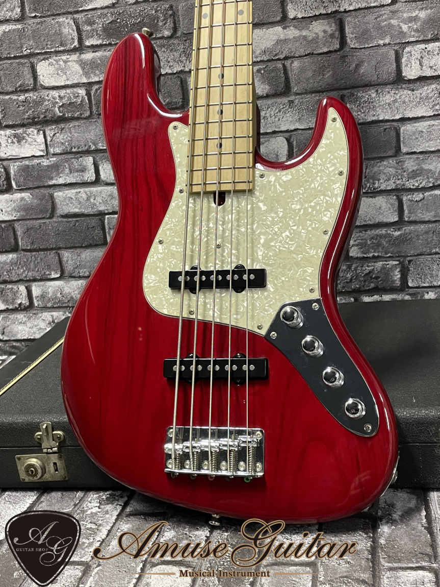 Bacchus BJB5-800 Ash/Maple # See Through Red 2008年製【ORIGINAL ACTIVE  PREAMP】w/Soft Case 5.09kg（中古）【楽器検索デジマート】