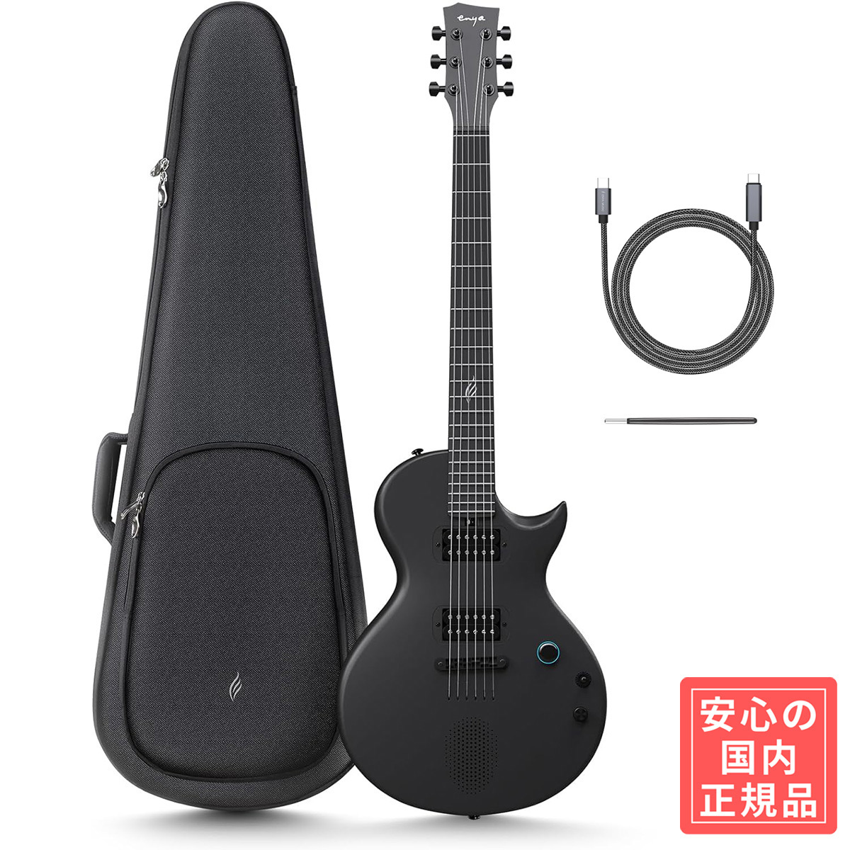 Enya NOVA GO SONIC Black 次世代アンプ内蔵エレキギター 【国内正規品