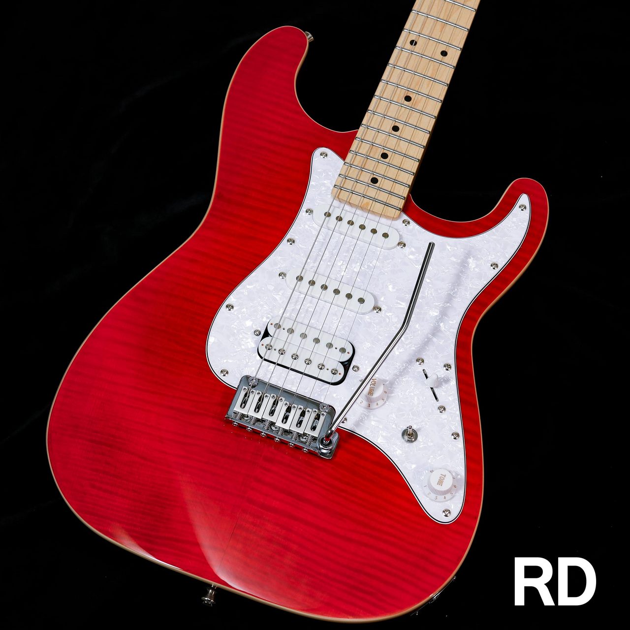 Sfida SST-650 BKS エレキギター フレイムメイプルトップ ストラト