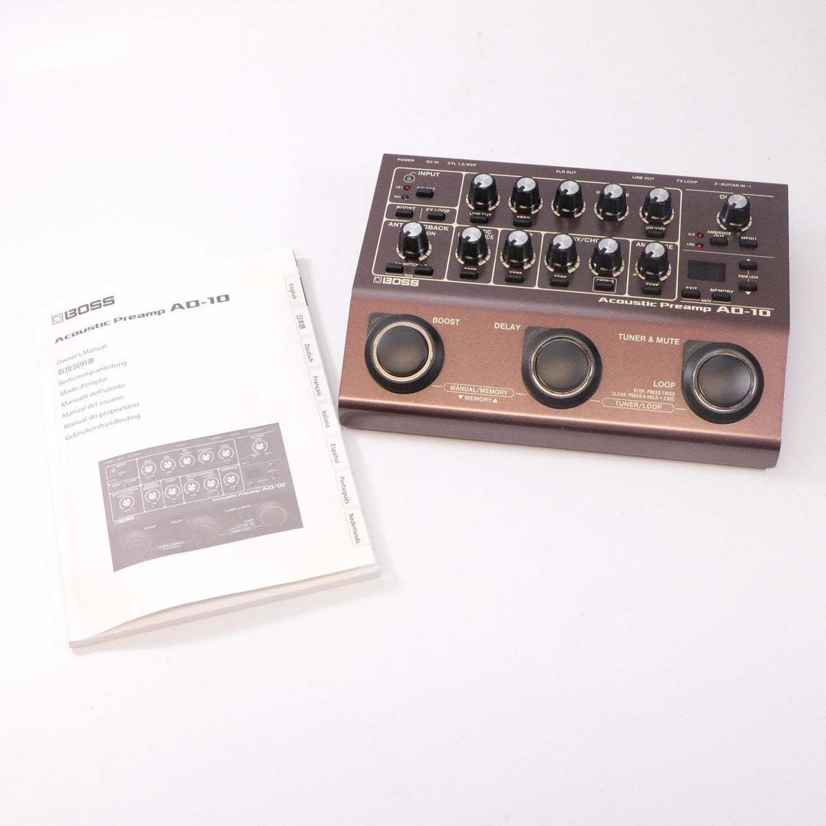 BOSS AD-10 Acoustic Preamp アコースティックギター用プリアンプ ボス