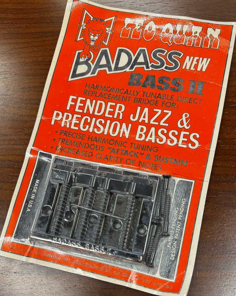 LEO QUAN Badass II 4-String Bass Bridge -Black-【USED