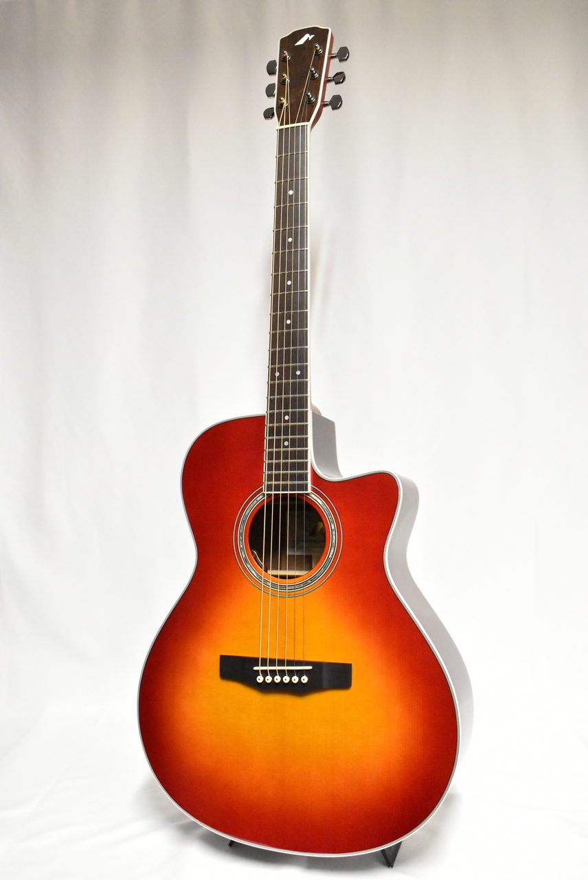 Morris R-14G CS(チェリーサンバースト) 【国産エレアコ】（新品