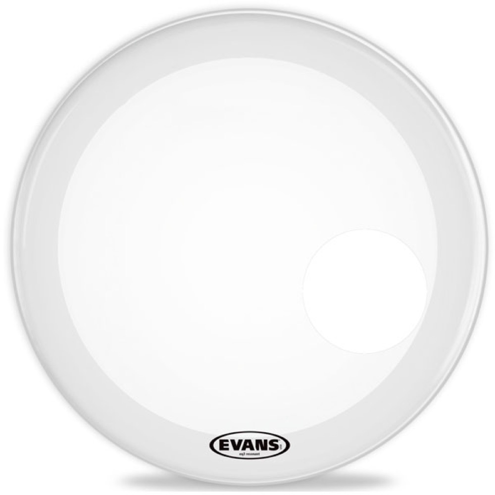 EVANS BD22RGCW EQ3 Resonant Coated White バスドラムヘッド