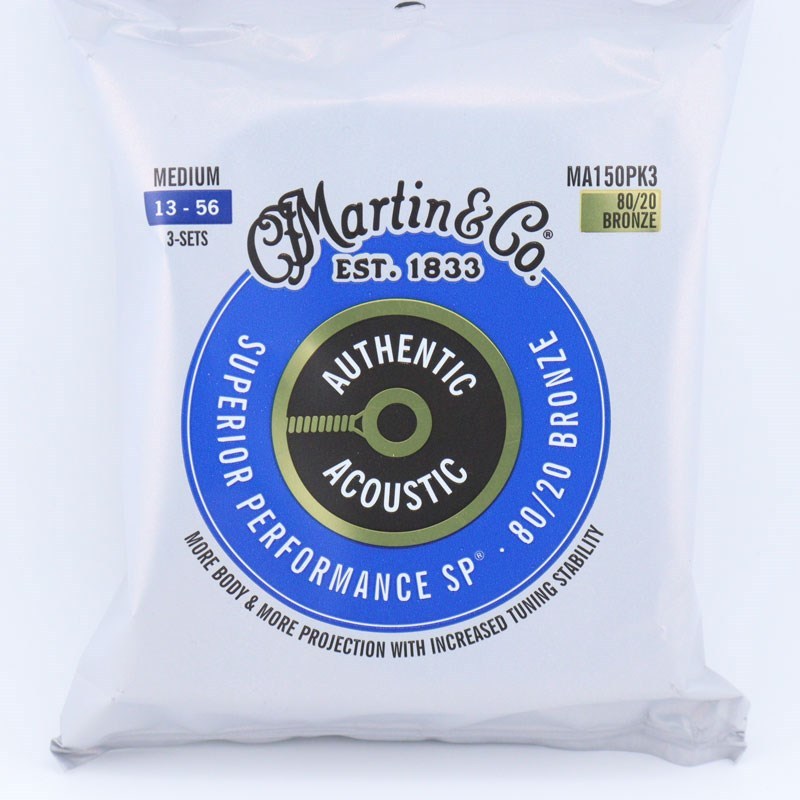 Corde Per Chitarra Acustica Martin MA170 Authentic Acoustic SP 80/20 Bronzo – Extra Light .010-.047