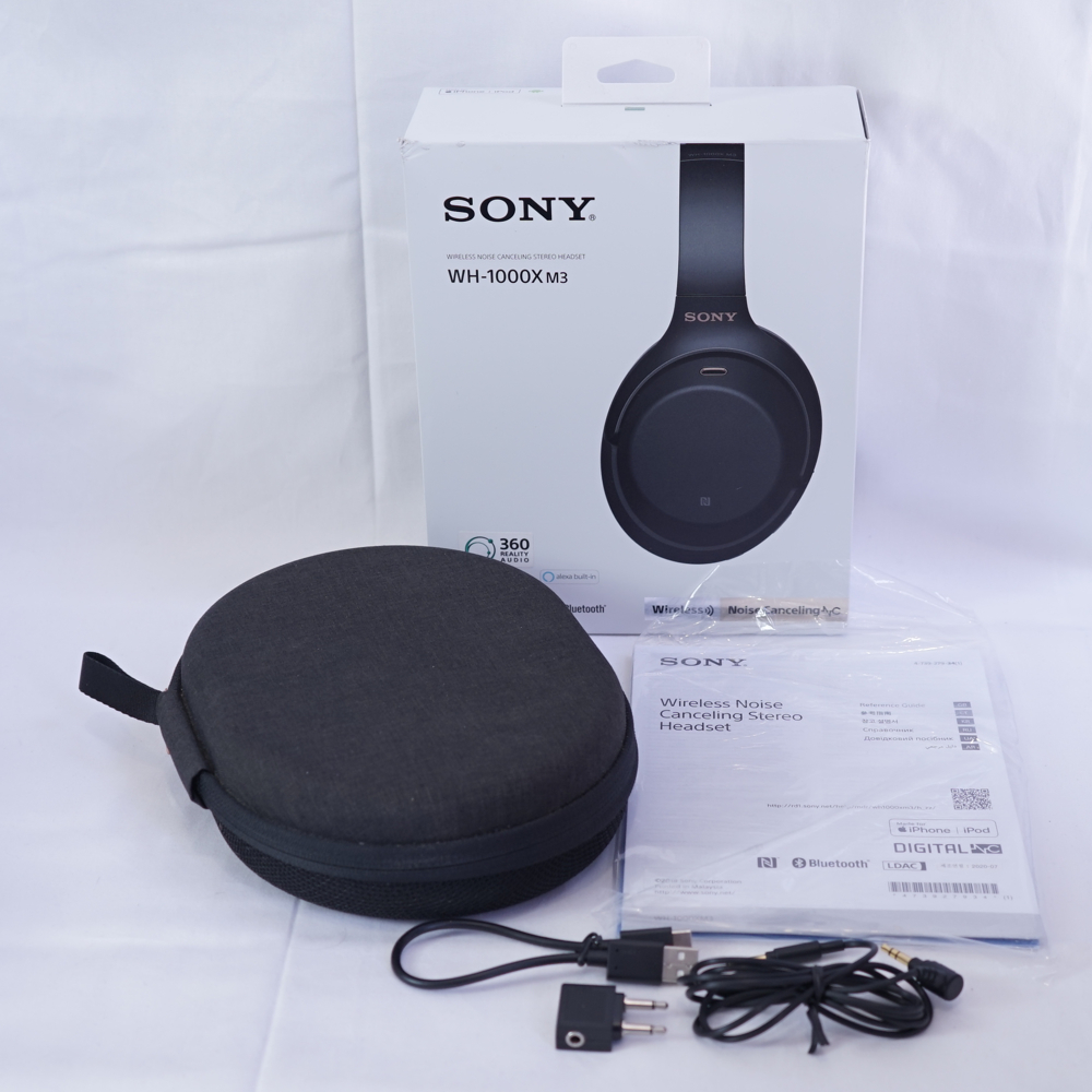 SONY 【中古】 ヘッドホン ソニー WH-1000XM3 ブラック Bluetooth / 有線 ヘッドホン（中古/送料無料）【楽器検索デジマート】