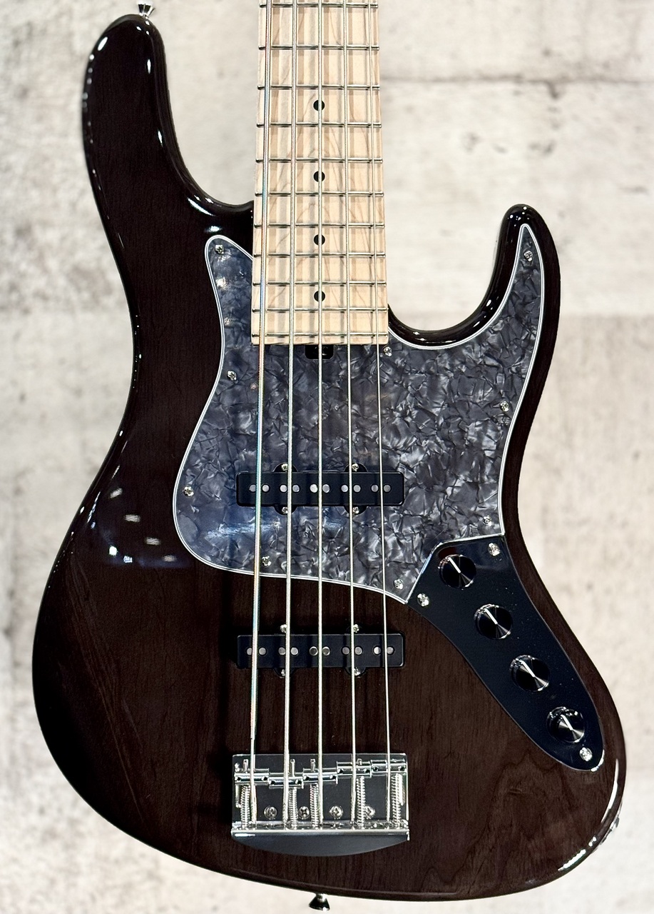 Kikuchi Guitars Hermes MV5 (5st Ash/Maple) / Trans Black #307