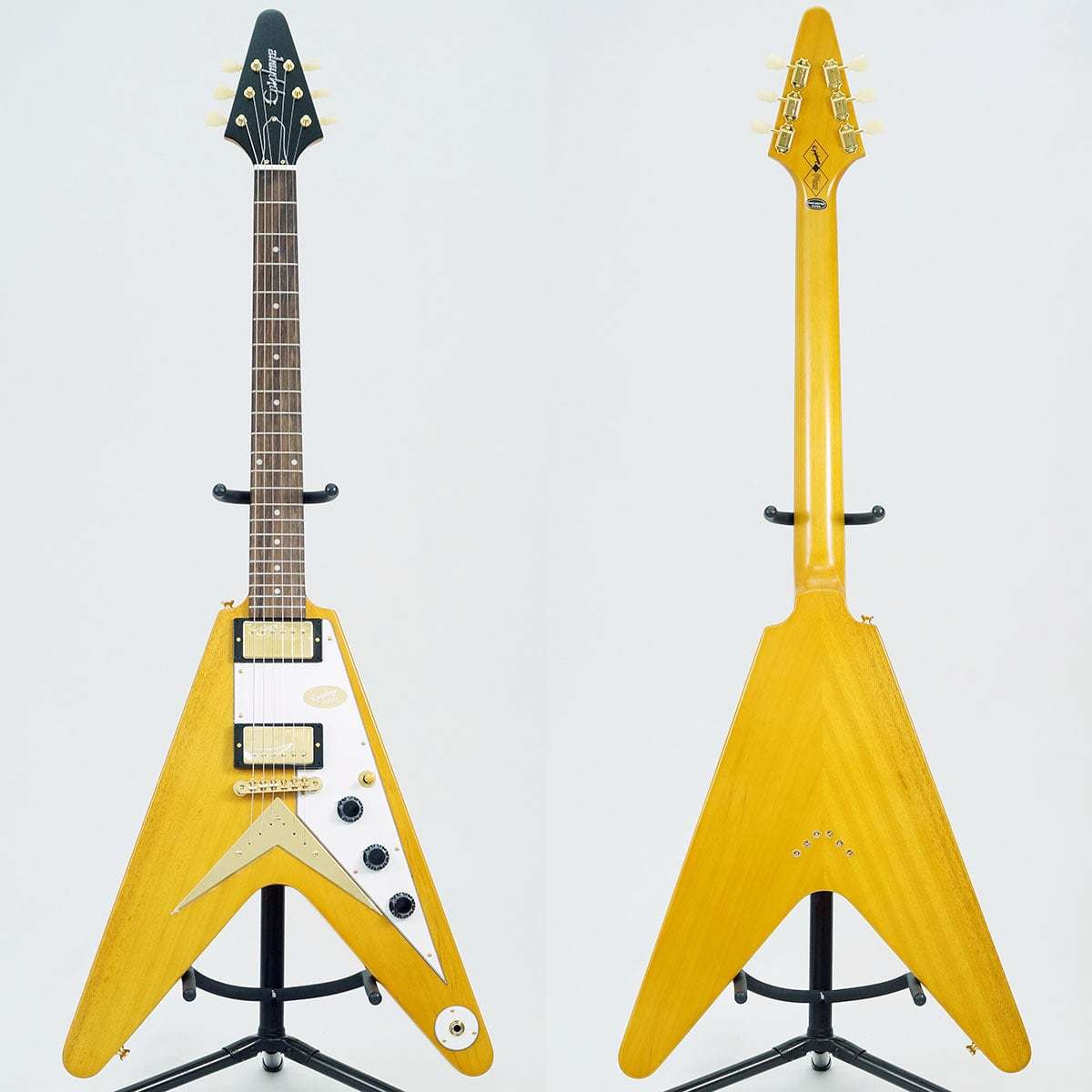 Epiphone Inspired by Gibson Custom Shop 1958 Korina Flying V (Aged