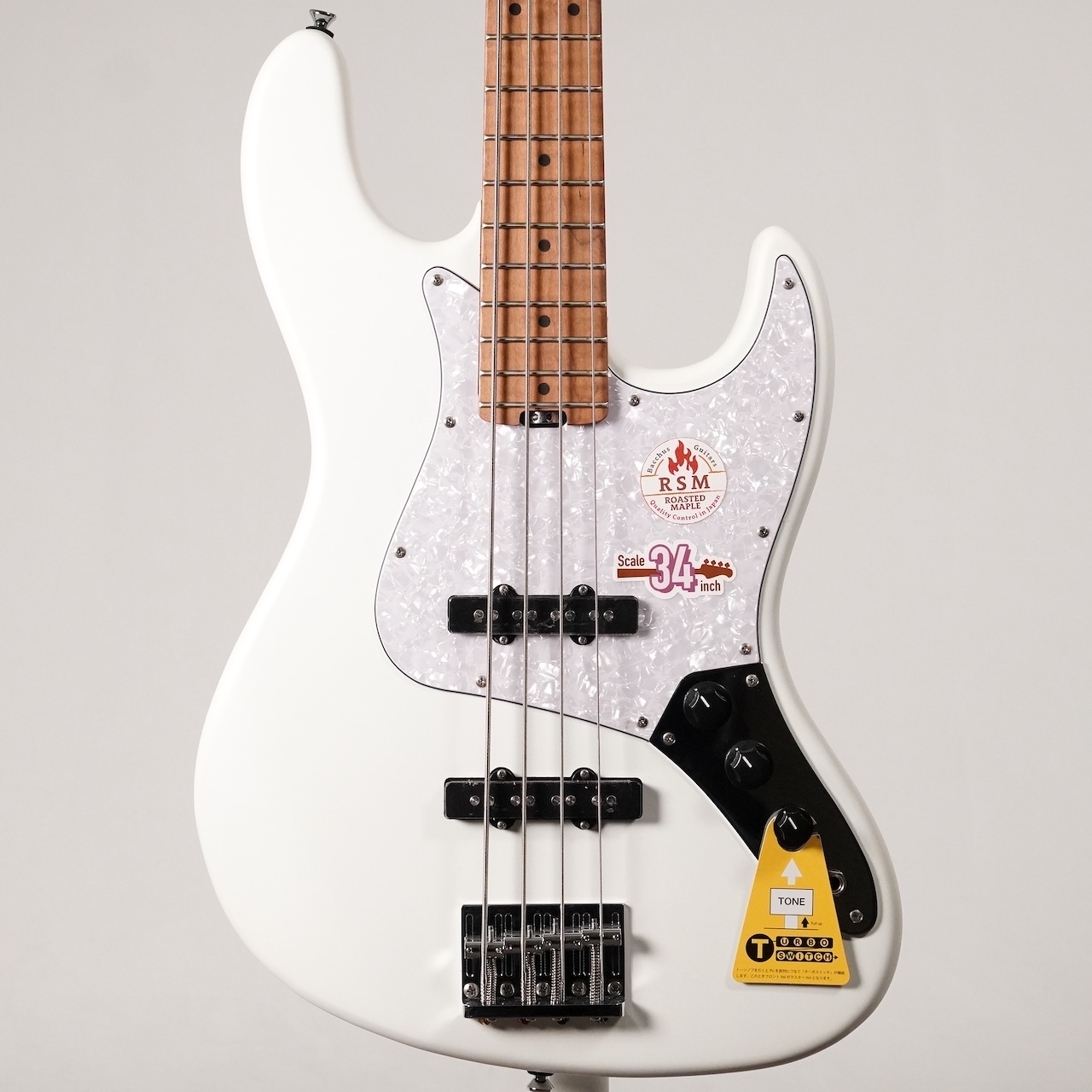 Bacchus エレキベース プレシジョンベースタイプ 4弦 ホワイト Bacchus WL4-STD RSM -WH-MAT- [3.76kg]（新品）【楽器検索デジマート】