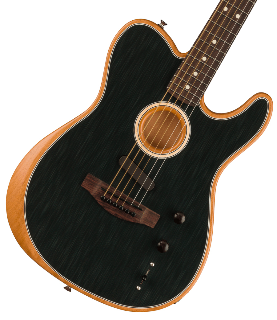 Fender Acoustasonic Player Telecaster Rosewood Fingerboard Brushed Black フェンダー  アコスタソニック エレア（新品/送料無料）【楽器検索デジマート】