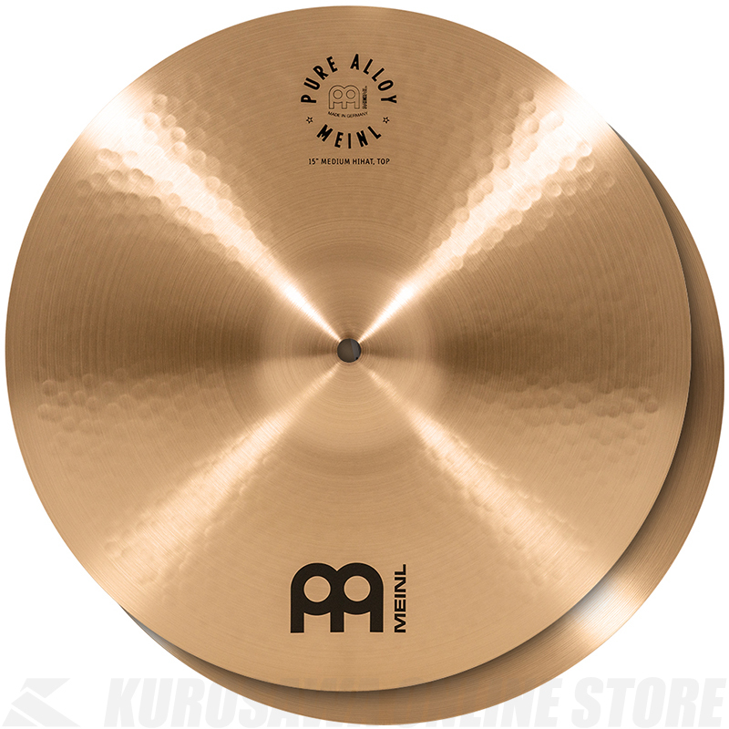 Meinl Cymbals Pure Alloy Series ハイハットシンバル 15" Medium Hihat PA15MH