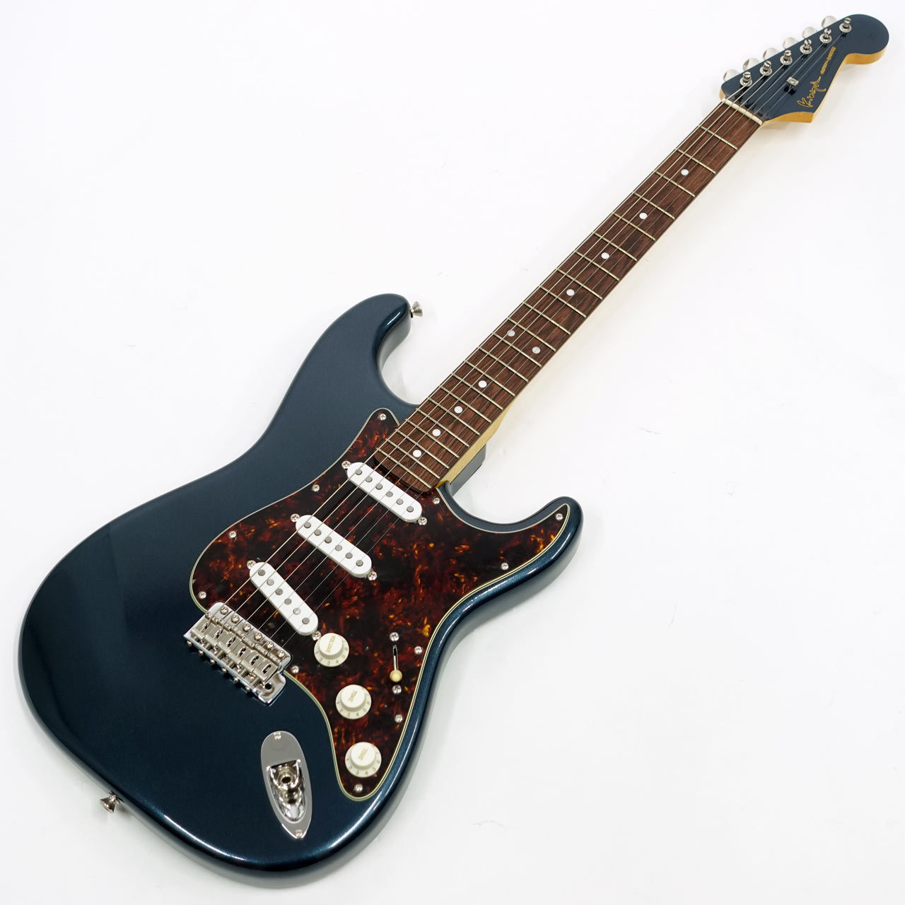 K.Nyui Custom Guitars KNST Bird's eye Maple Neck / Mercedes Blue