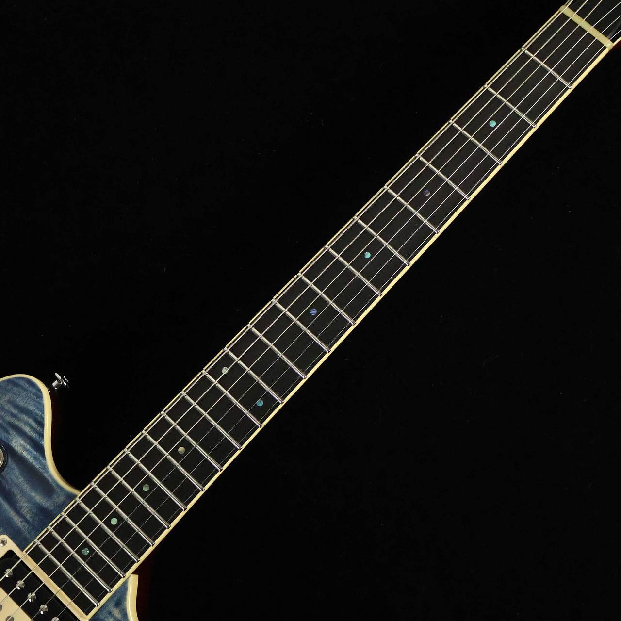 T's Guitars Arc-STD/VS100N/5A Exotic Maple Trans Blue Denim S/N