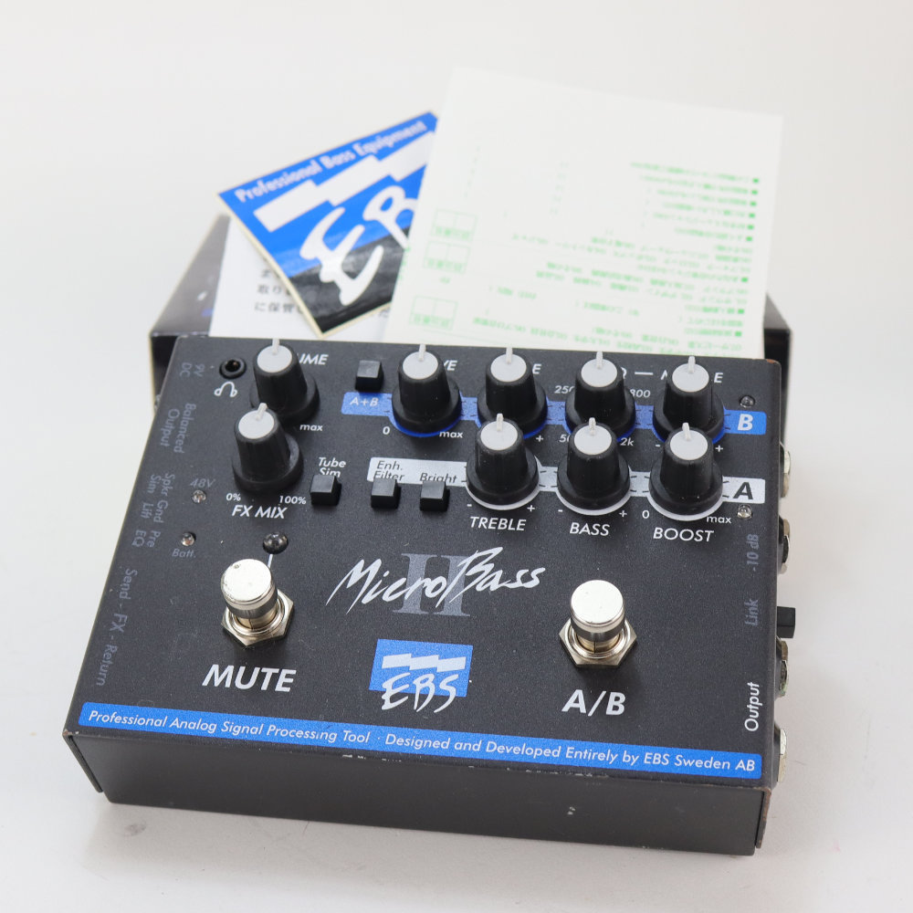 EBS 【中古】 ベースプリアンプ EBS Micro Bass II マイクロベース2