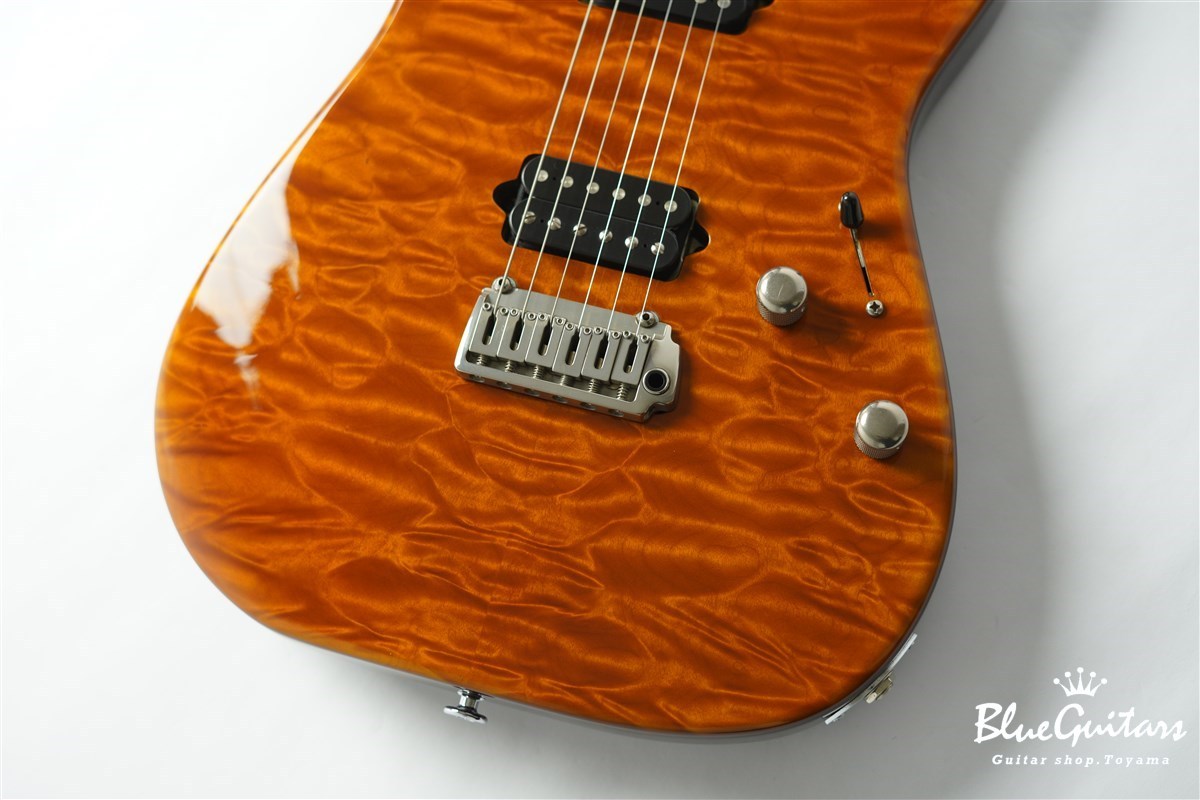 ギター Suhr Standard Quilt Maple Honey Burst Suhr Standard Custom Quilt Maple/Genuine Mahogany - Trans Brown
