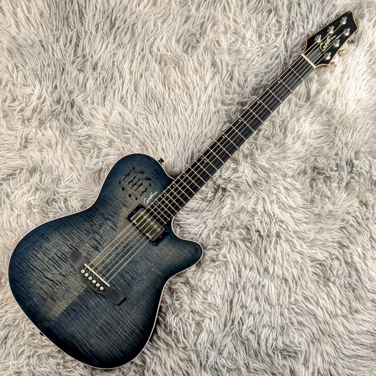 Godin A6 ULTRA Denim Blue Flame【現物画像】6/13更新（B級特価