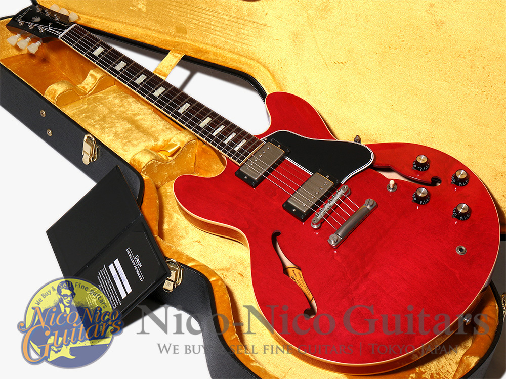 美品ギブソンES-335 2018年 メンフィス工場製　ハードケース付 Gibson Memphis 2018 Historic Series 1963 ES-335 VOS (Cherry