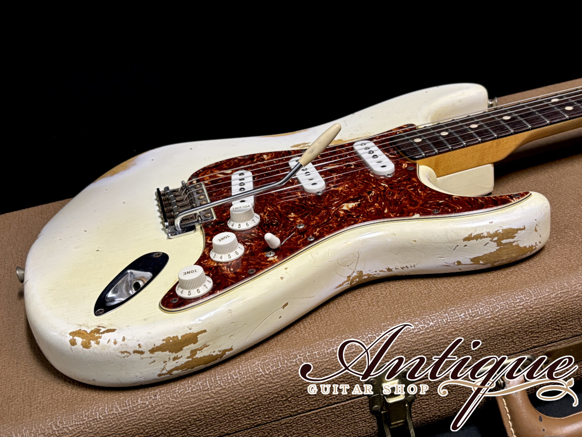 Fender Custom Shop 1963 Stratocaster 2013 Olympic White Hard-Relic