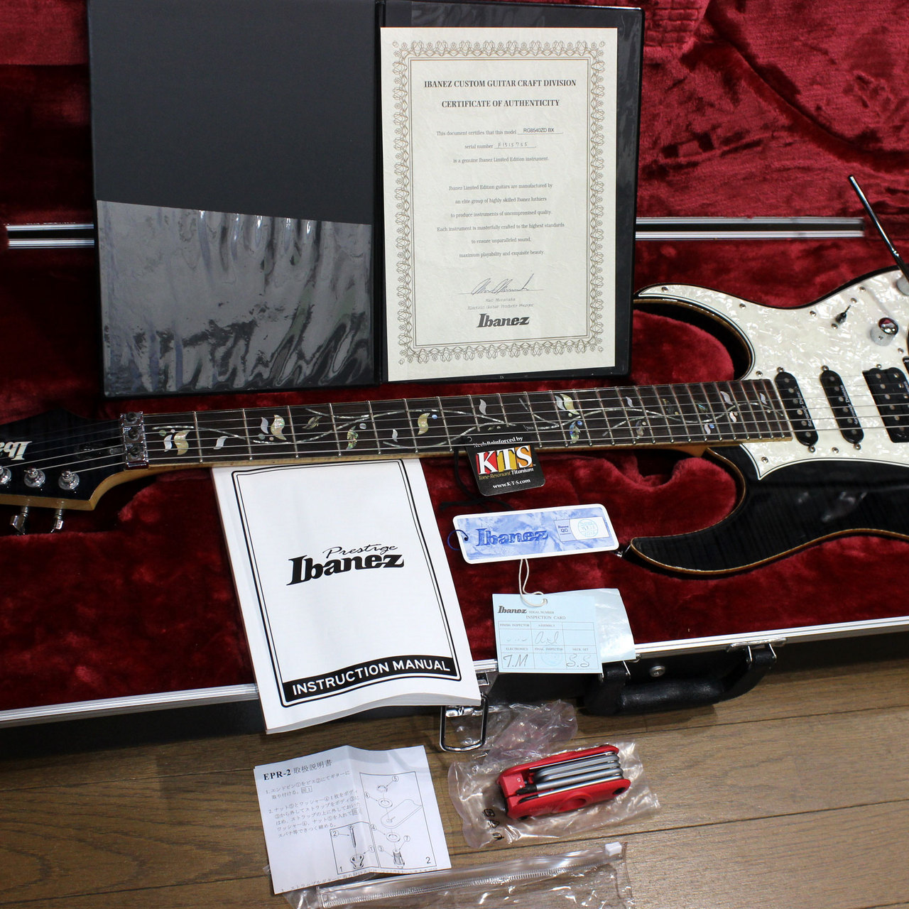 Ibanez RG8540ZD BX J-Custom Black Onyx Limited Edition