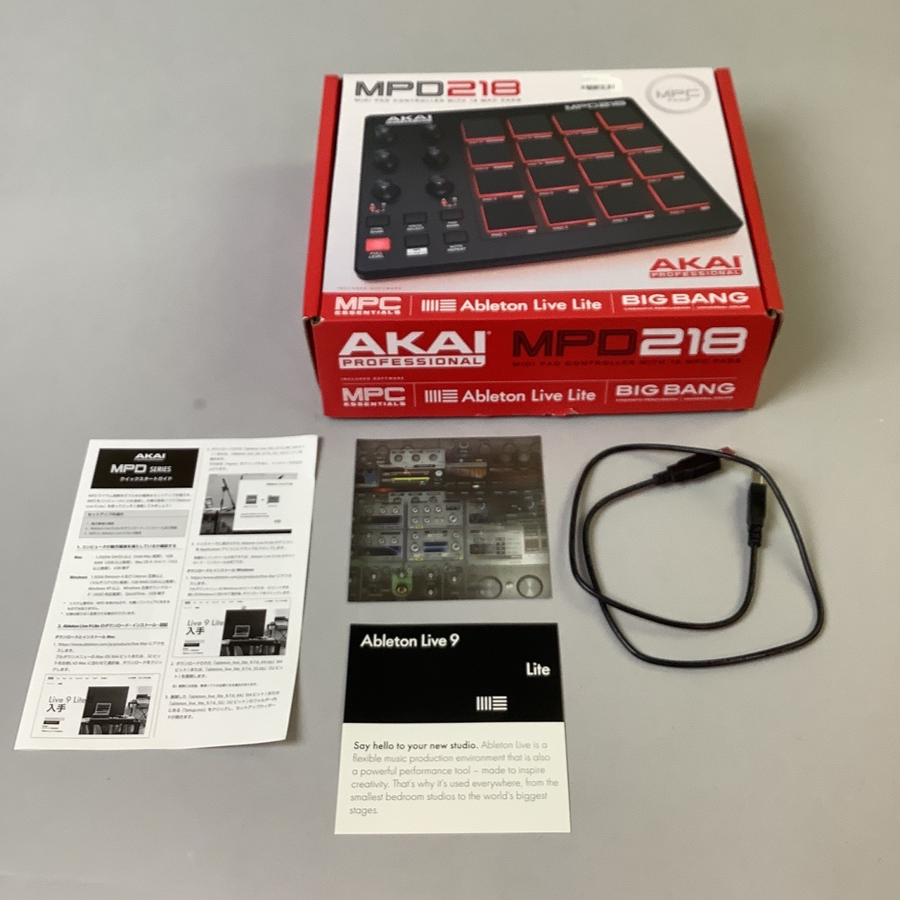 MPD218 AKAI Ableton Live Lite付属-