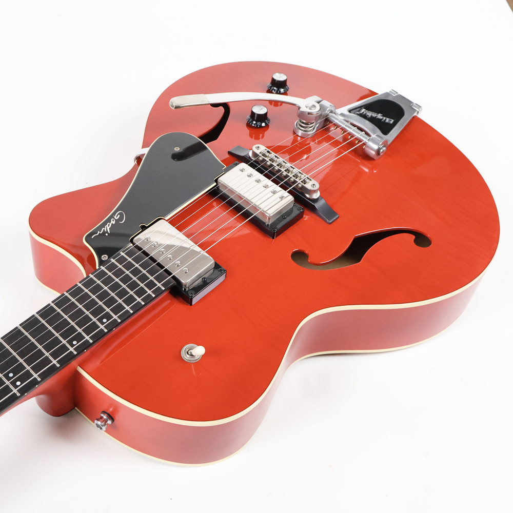 最終価格　GODIN ( ゴダン　ギター ) / 5th Avenue カナダ製 Godin 5th Avenue Jumbo P-Rail Harvest Gold フルアコギター