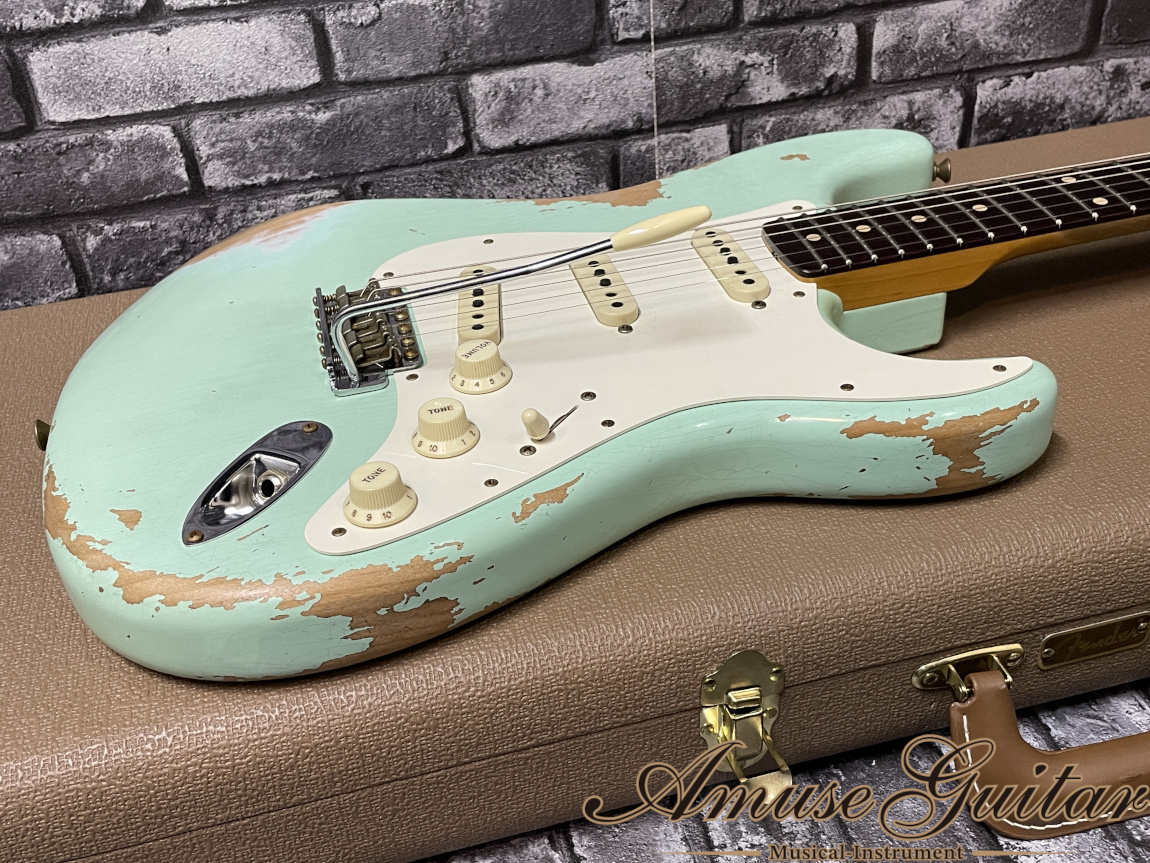 Fender Custom Shop 1959 Stratocaster Heavy Relic # Faded Surf Green  2021年製【HW Pickup/Texas SP】w/OHC 3.38kg（中古）【楽器検索デジマート】