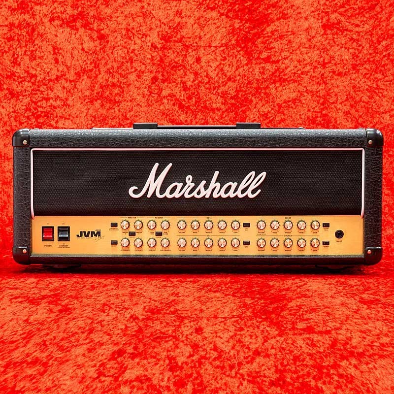 2024品質保証Marshall JVM410H ハードケース付き ギターヘッドアンプ フットスイッチ付 マーシャル 中古 直 T6450179 ヘッド