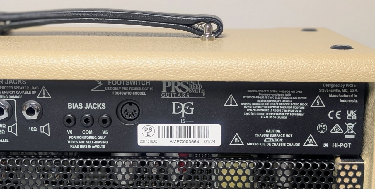 Paul Reed Smith(PRS) DGT 15 HEAD -Blonde Tolex-（新品特価