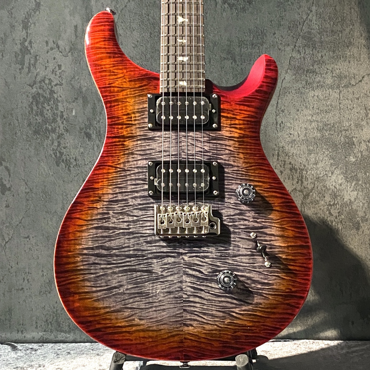 Paul Reed Smith(PRS) 【獄炎杢個体】SE Custom24 -Charcoal Cherry