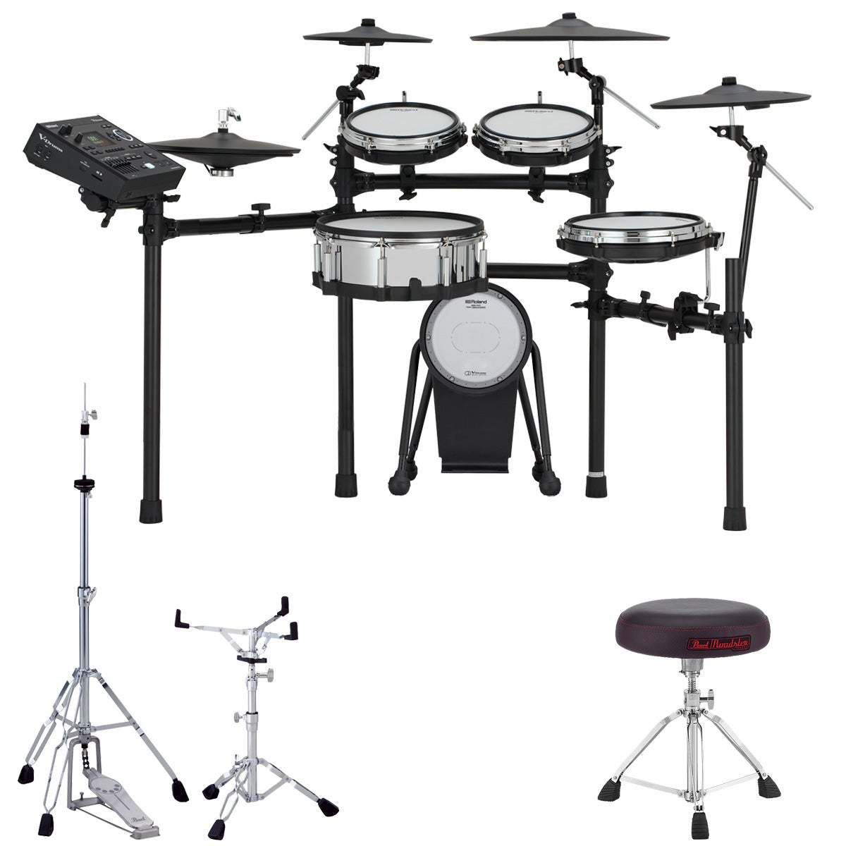 Roland TD516 KDQ-8 カスタマイズキット PEARLハードウェアセット