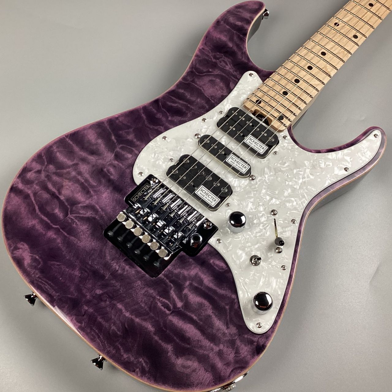 SCHECTER SD-2-24 AL キルトメイプルトップ SCHECTER SD-2-24-AL/M Purple 【送料無料】【現物写真