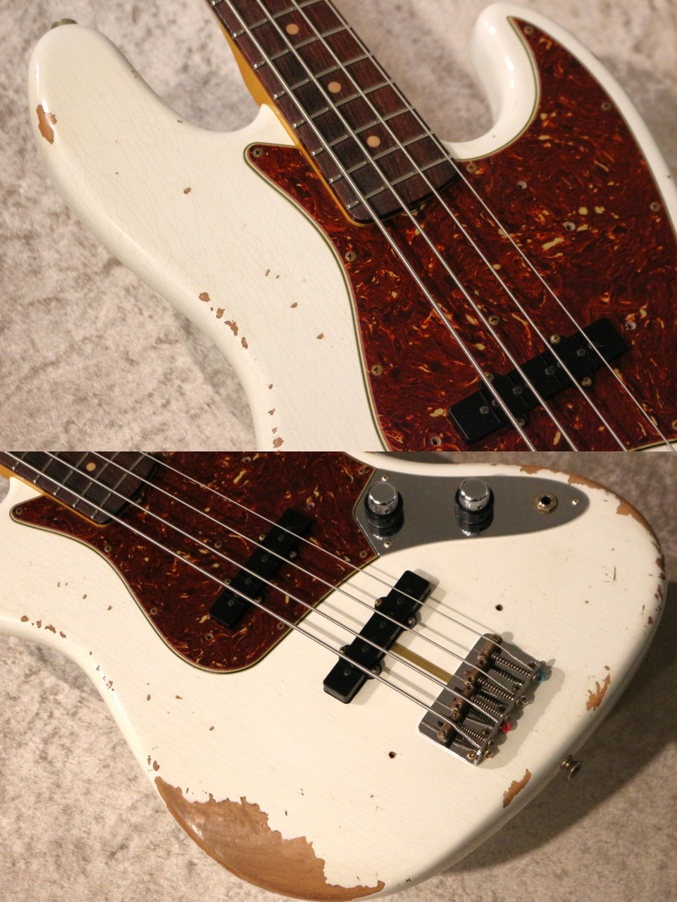 Fender Custom Shop 1961 Jazz Bass Heavy Relic -Aged Olympic