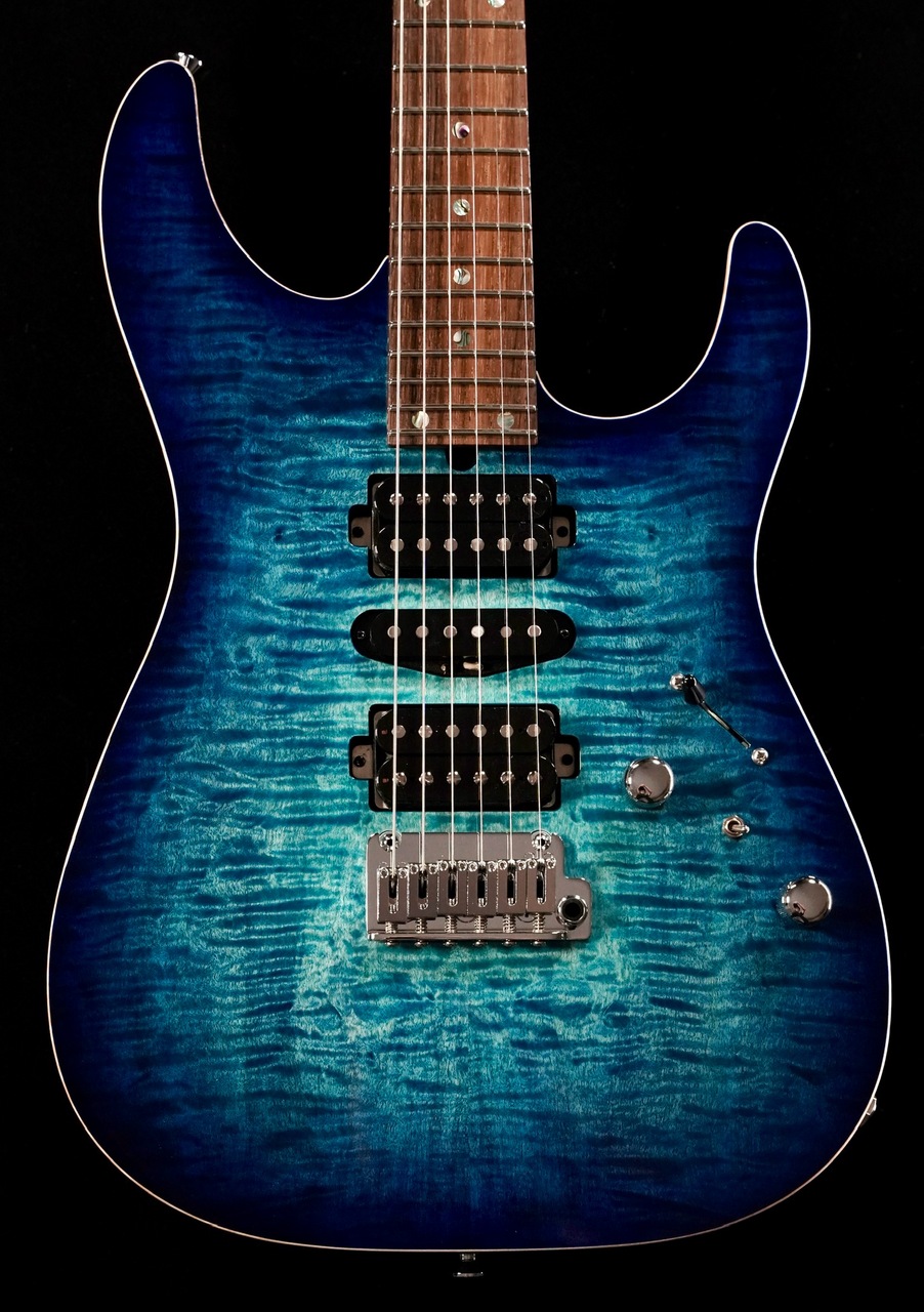 T'sギター ハイエンドテレキャスター T's Guitars DST-24/5A Exotic Flame Maple Top&Back,BRW FB