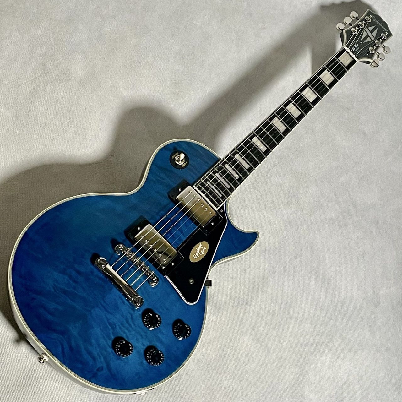 Epiphone Les Paul Custom Quilt Viper Blue【現物画像】4.00kg（新品