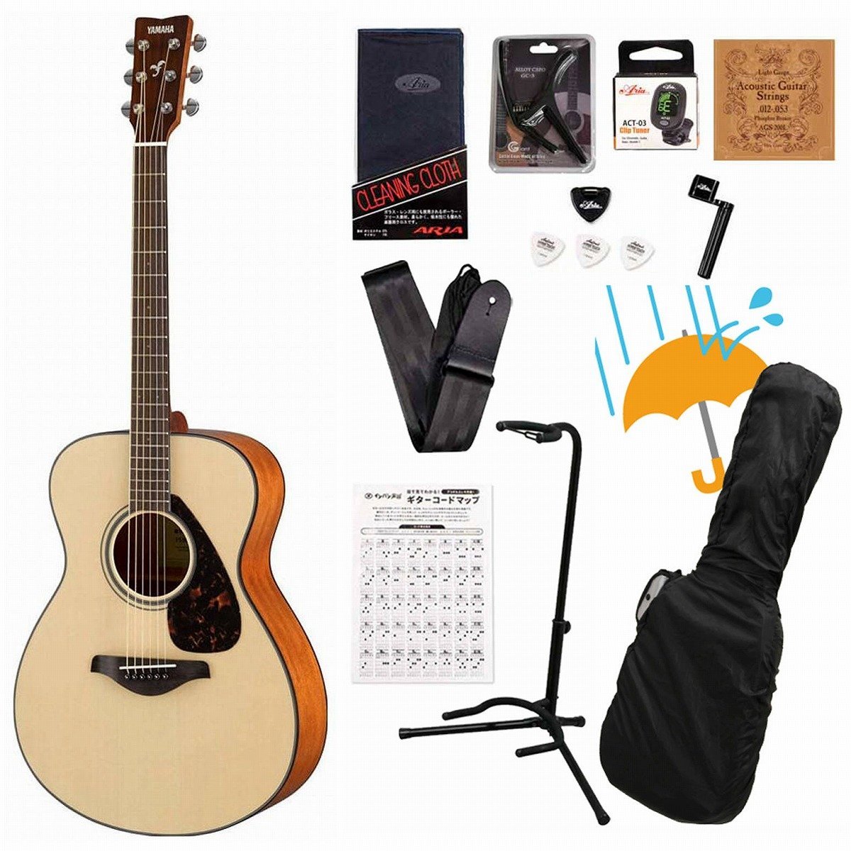 YAMAHA fs800 アコースティックギター 付属品あり