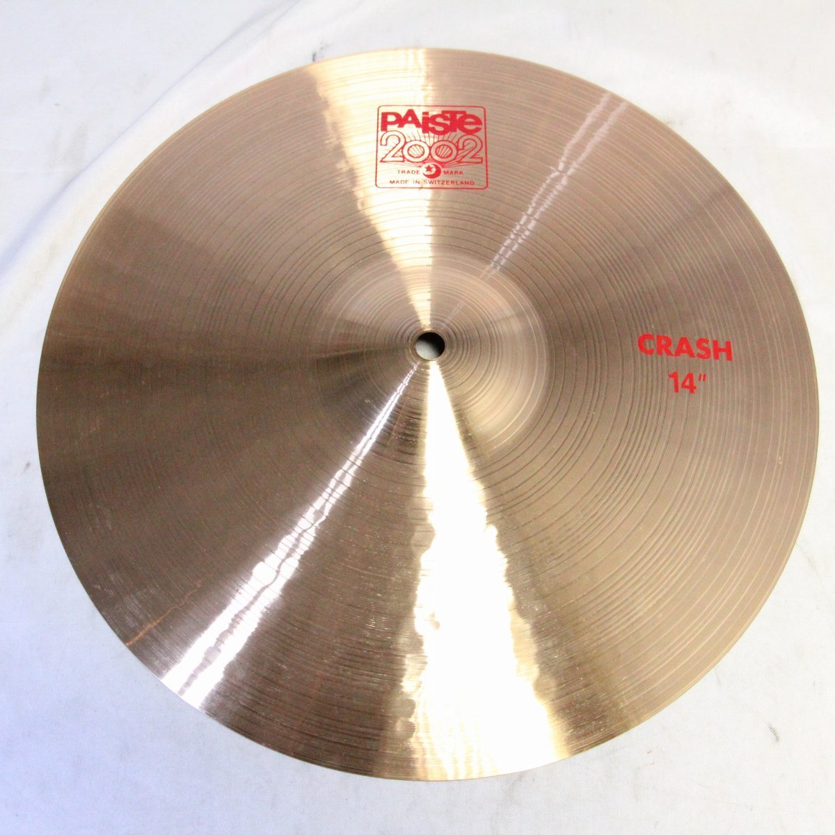 無料配達 PAiSTe クラッシュシンバル パイステ 758g CRASH 14インチ 2002 パーカッション・打楽器