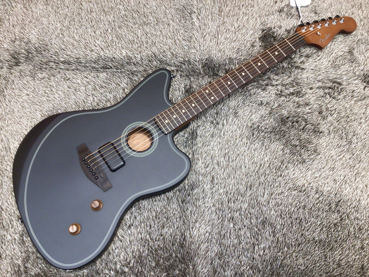 Fender Acoustics Acoustasonic Standard Jazzmaster, Black【店頭未