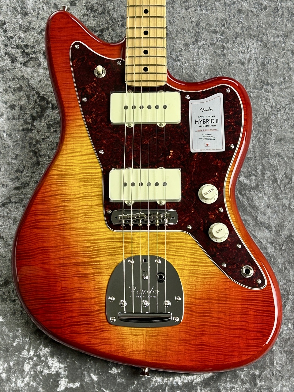 Fender ～2024Collection～ MIJ Hybrid II Jazzmaster FMT/Maple -Sunset Orange  Transparent- #JD24029138【3.45㎏】（新品）【楽器検索デジマート】