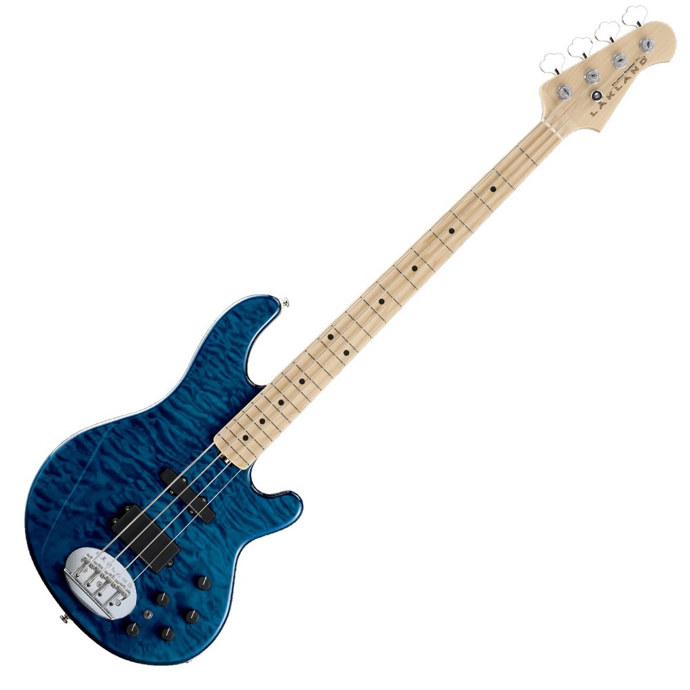 Lakland SK-4DX Blue Translucent Maple FB エレキベース（新品/送料無料）【楽器検索デジマート】