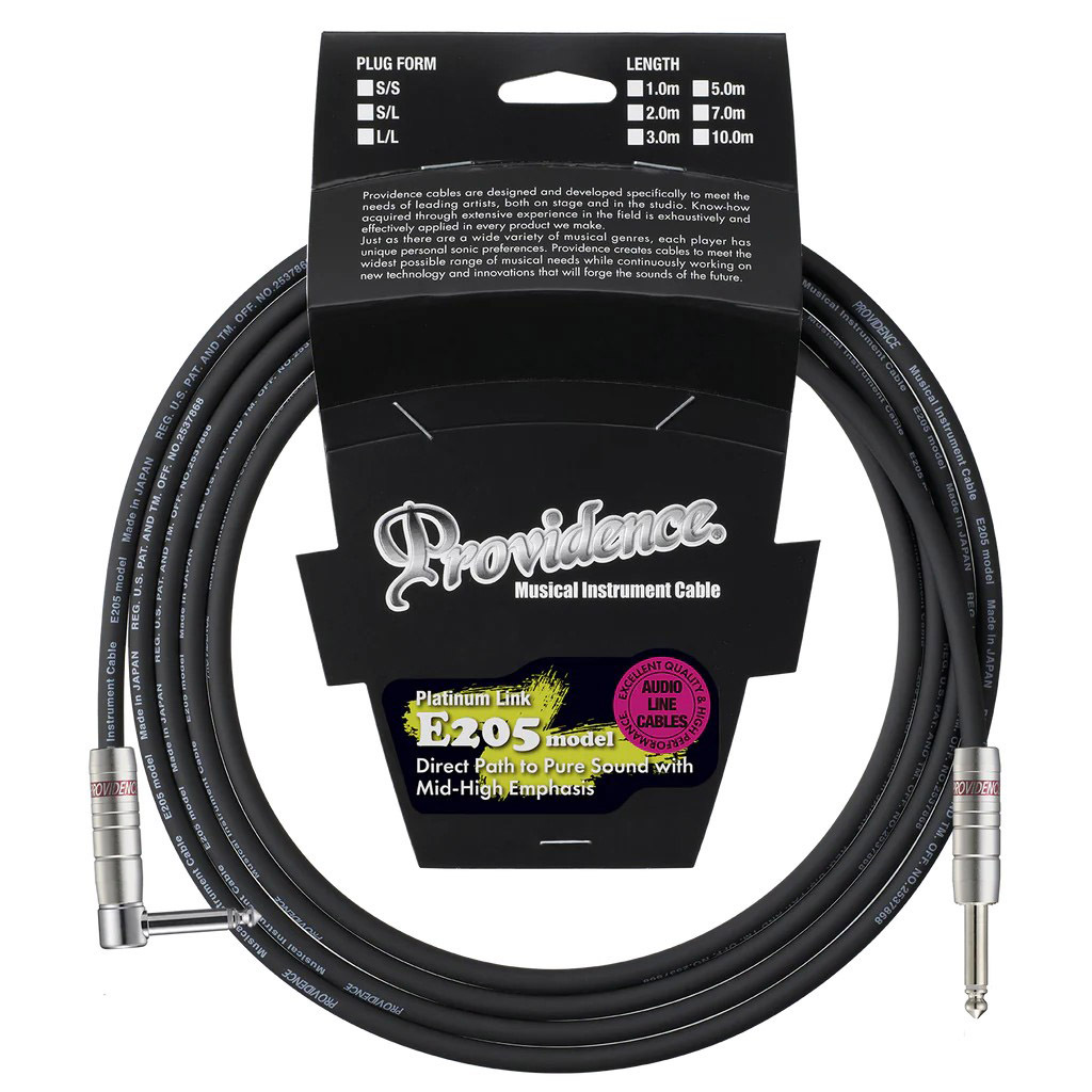 プロビデンスケーブル5本 Providence E205 5.0M S/L EF 59ers Straight - Angled プロビデンス