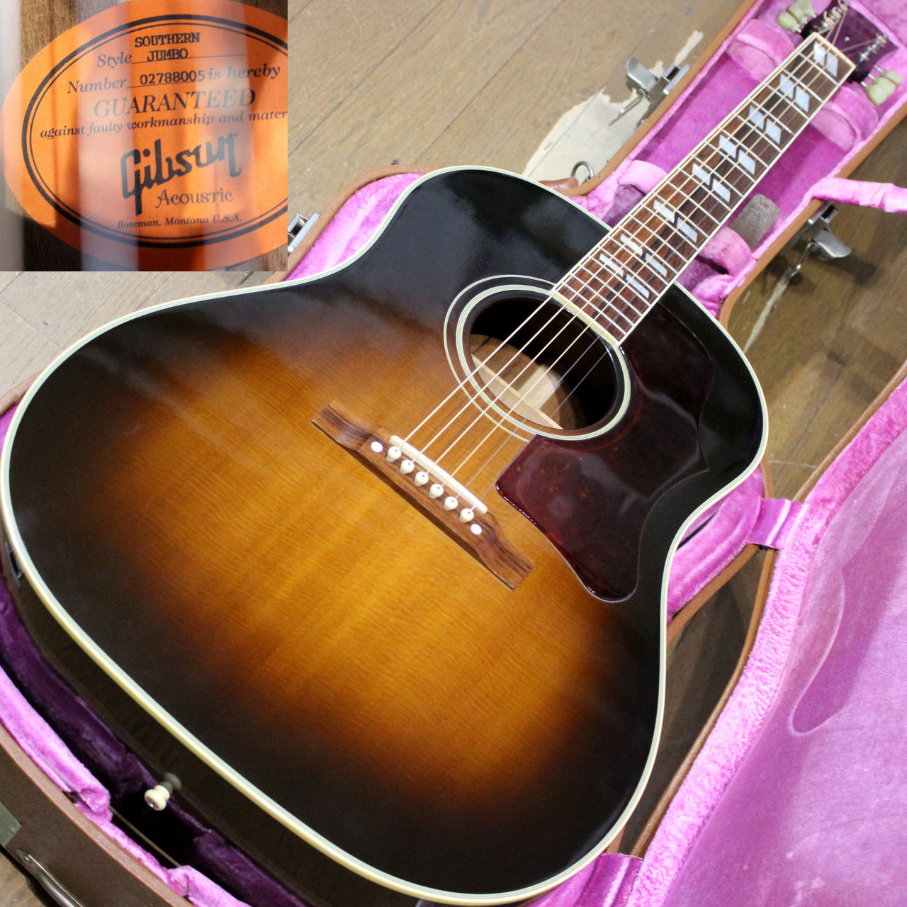 サ*ア様 Gibson Southern Jumbo 2007年製 Gibson 1942 Banner Southern Jumbo Vintage Sunburst Light Aged S/N