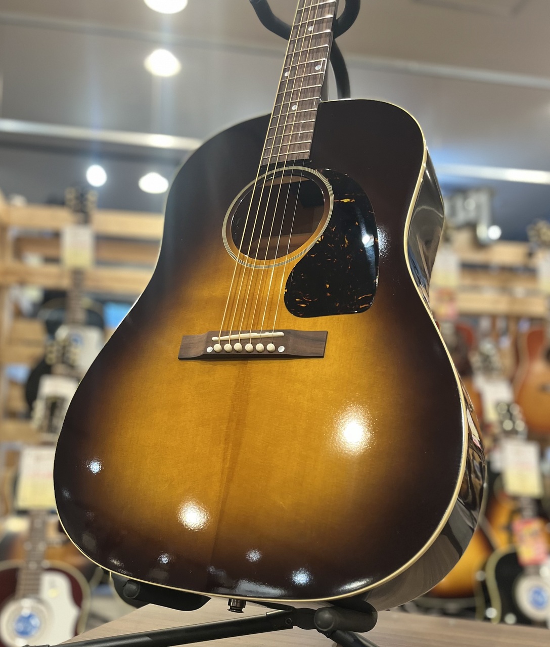 エピフォン　J-45　奥田民生モデル Epiphone Tamio Okuda J-45 Washed Vintage Sunburst【現物画像