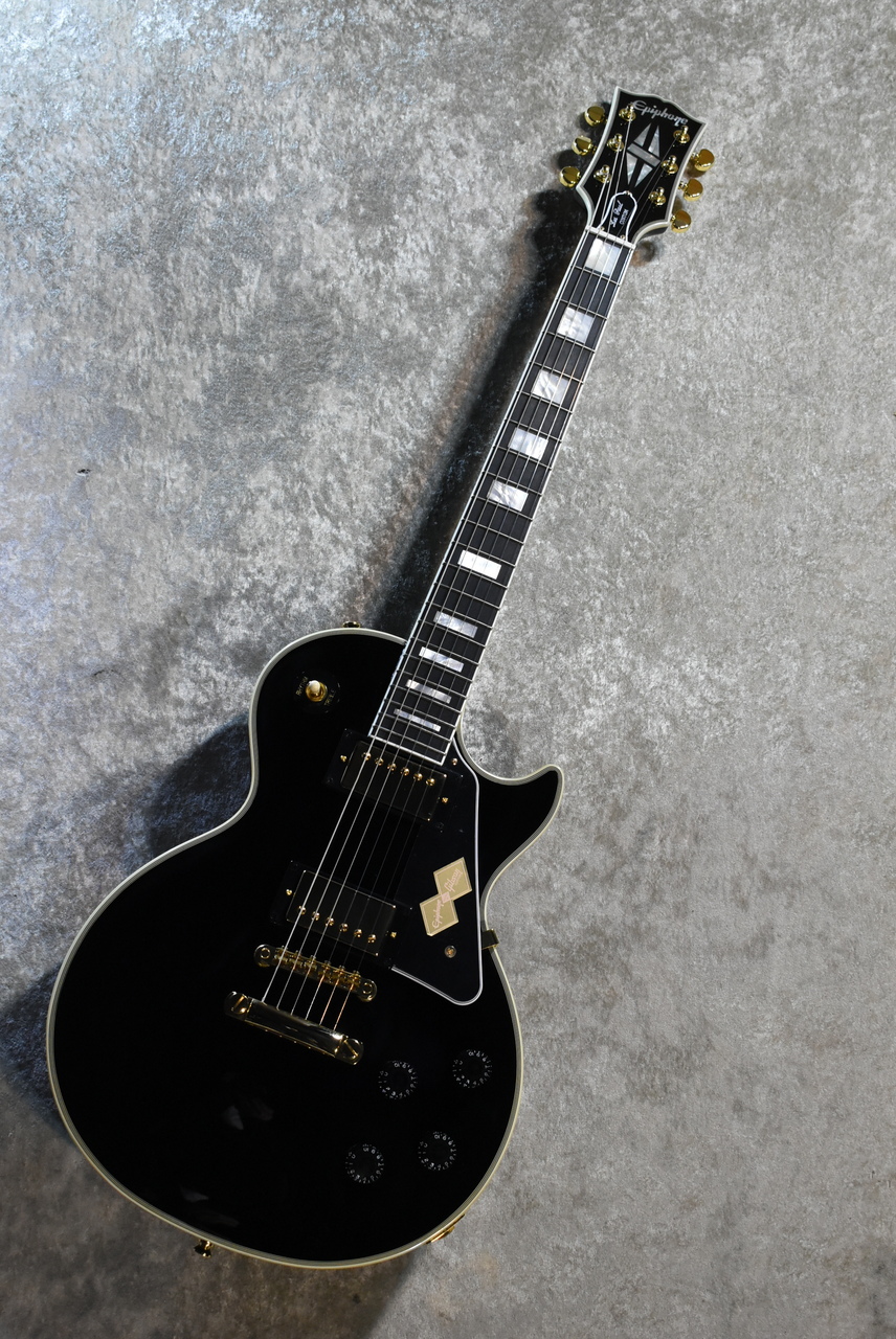 Black Les Paul Customエレキギター Epiphone IGC Les Paul Custom Ebony #25071523521【軽量3.87kg