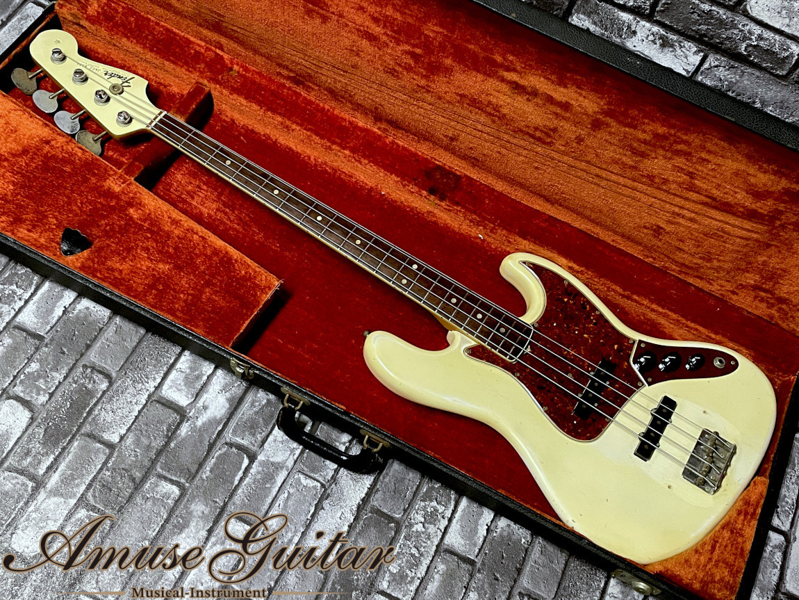 Fender Jazz Bass # Olympic White 1966年製【Matching Head】