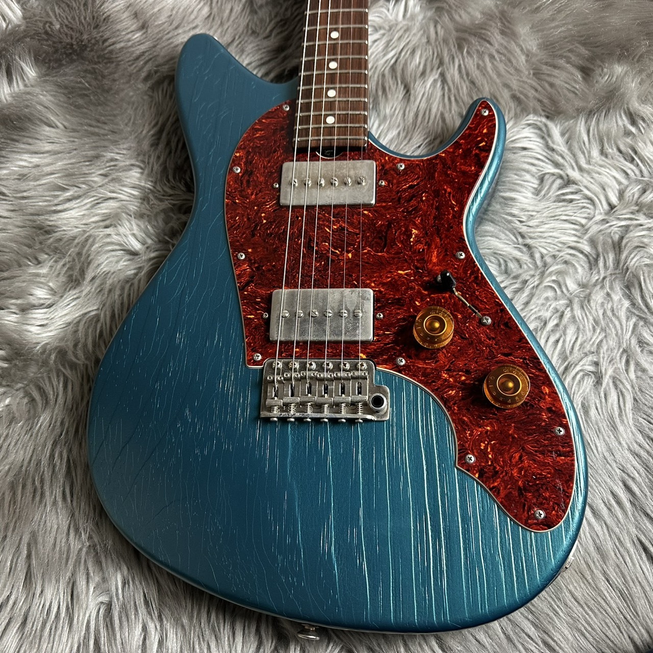 Don Grosh DeltaJet TimeWorn/Roasted Pine Series -Ocean Turquoise