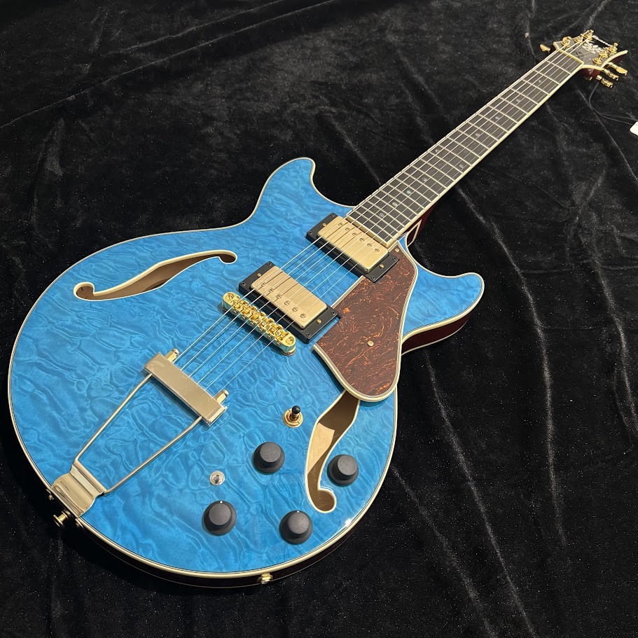 Ibanez AMH90QM TBL フルアコギター（新品/送料無料）【楽器検索