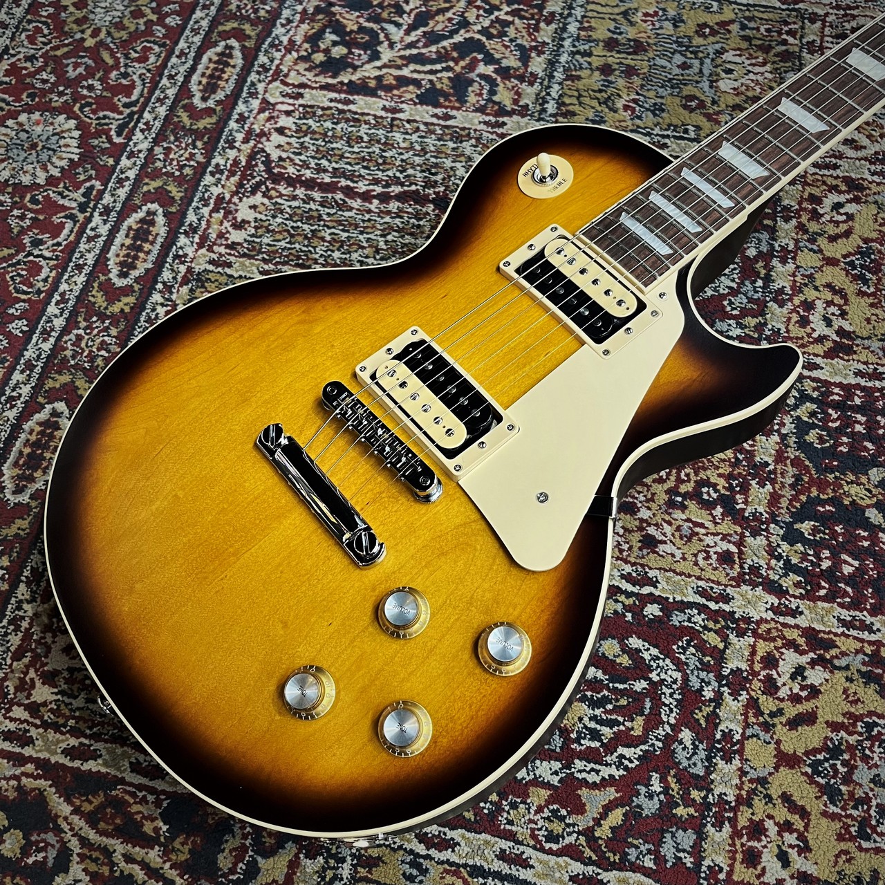 Gibson Les Paul Traditional Pro V Satin Electric Guitar Desert Burst