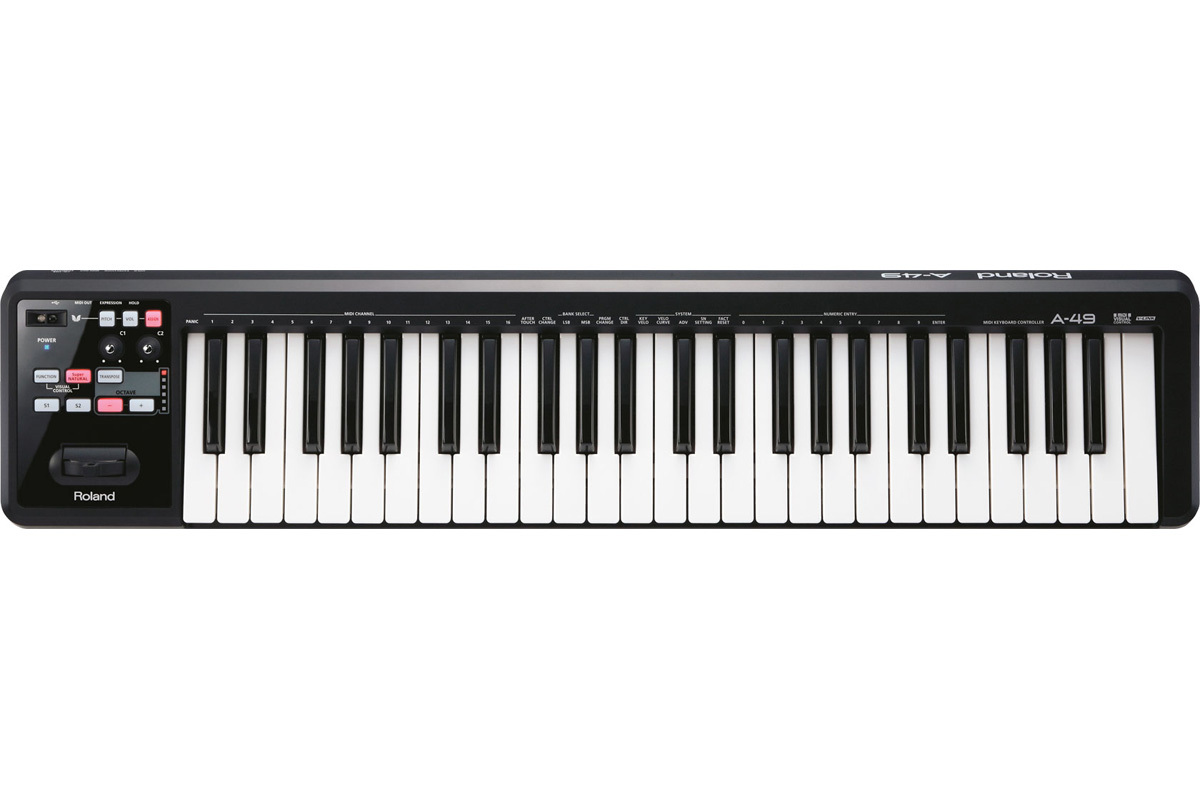 Roland A-49 BK [ダンパーペダル DP-10 + エクスプレッション・ペダル ...