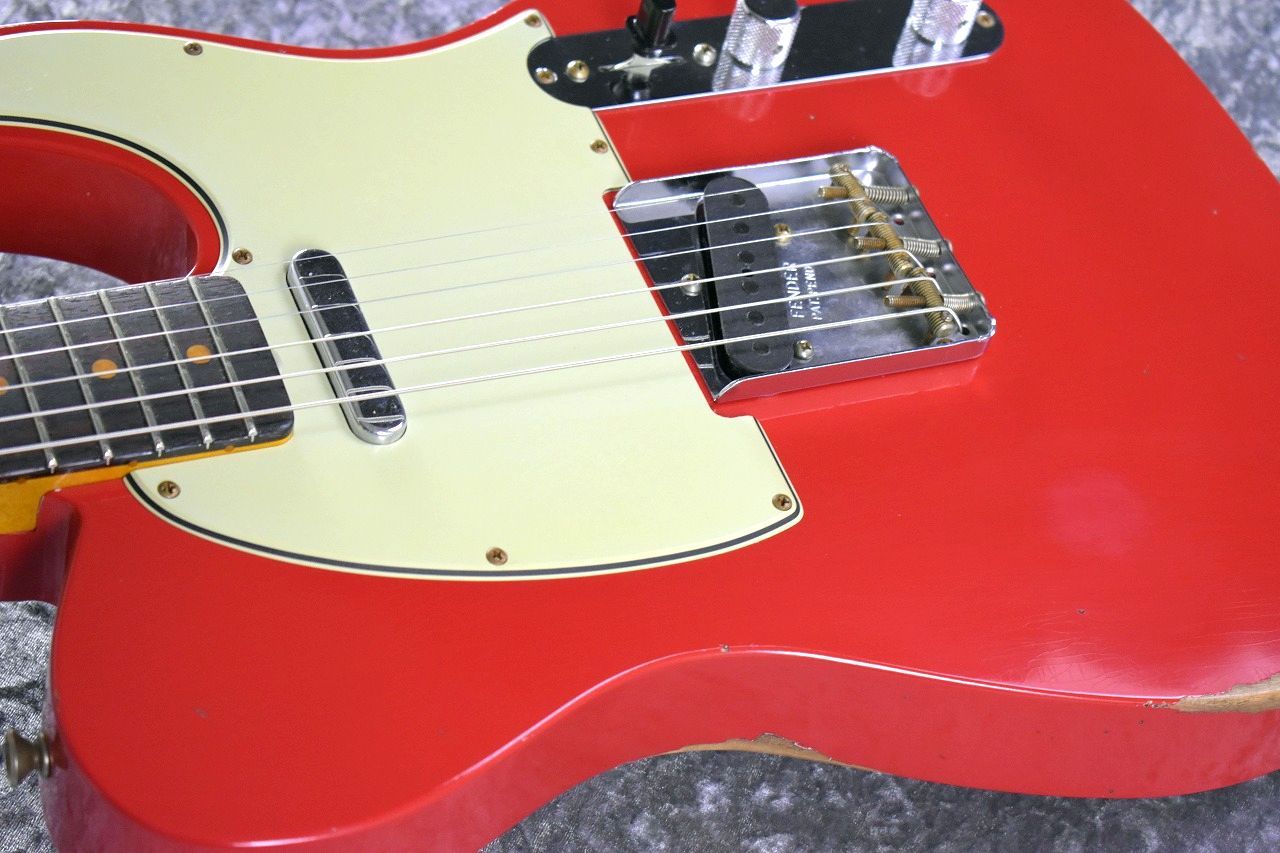 レッドエレキギター ヴィンテージ風 Fender Custom Shop 1963 Telecaster Relic / Aged Fiesta Red [3.34kg